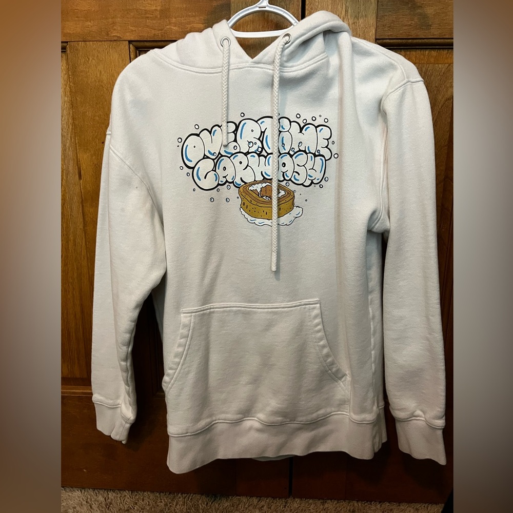 Over time car wash hoodie. Womens small, oversized so can fit bigger. Like new.